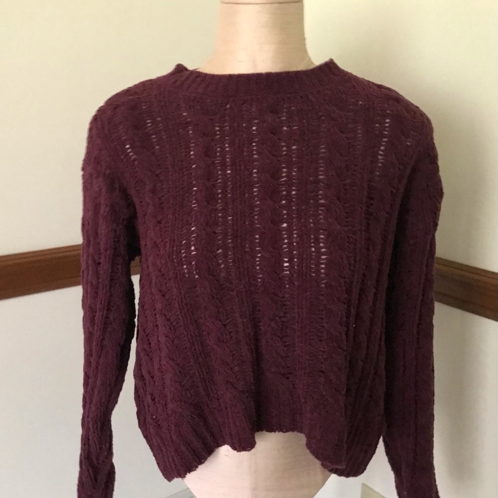 American Eagle Outfitters 🦅 maroon sweater NWT